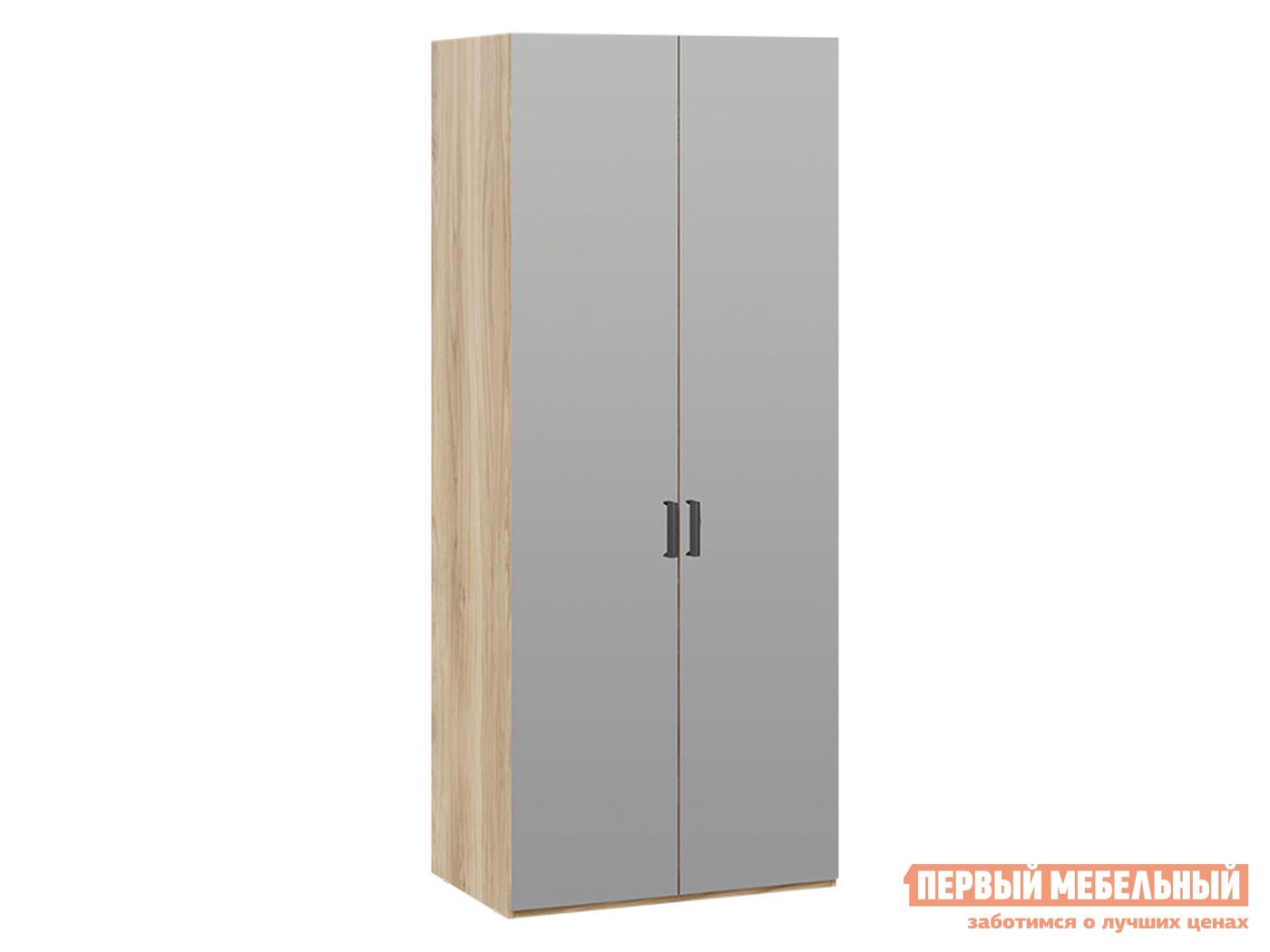 Распашной шкаф  Рико Яблоня Беллуно / Зеркало, С зеркальными фасадами