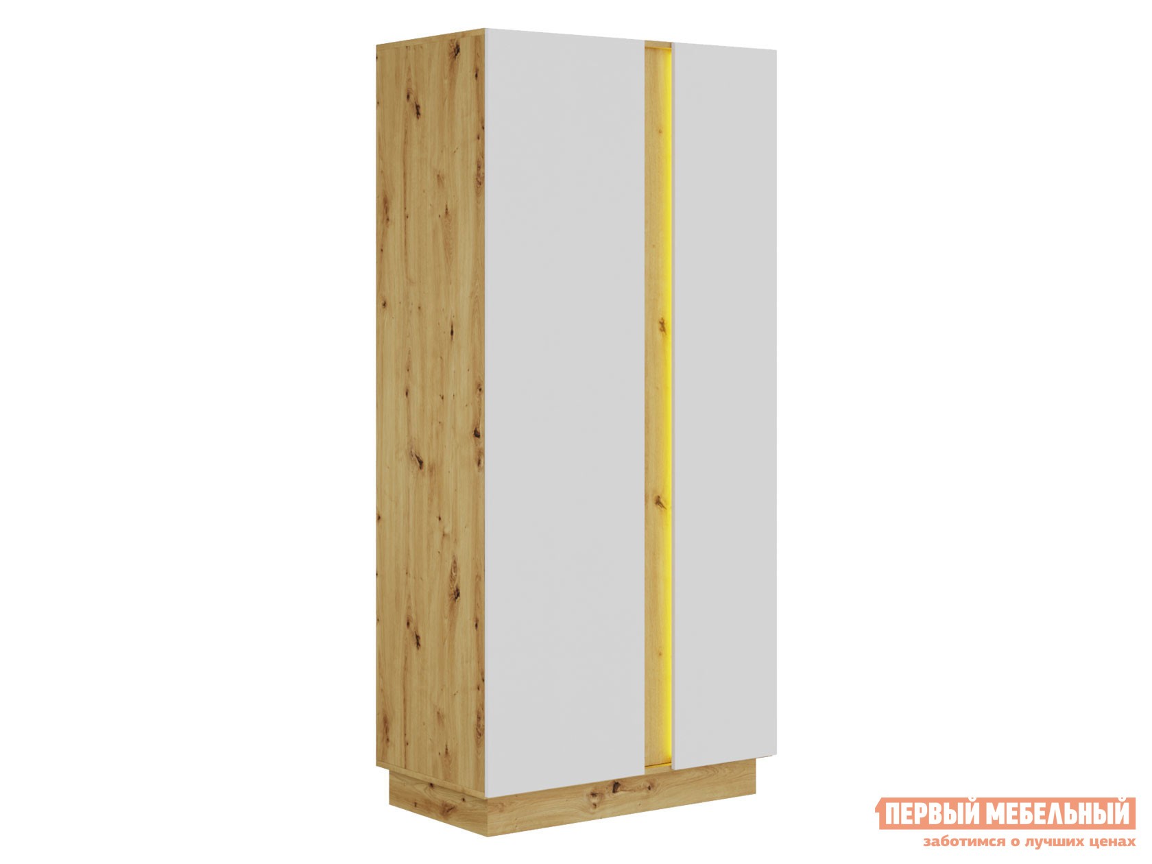 Распашной шкаф  Модо Дуб Артизан / Белый