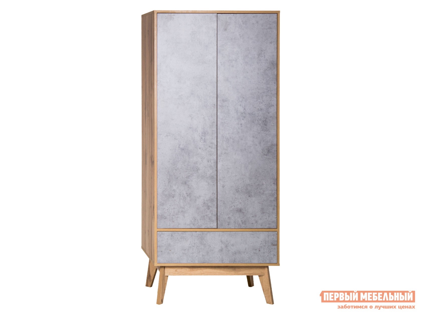Распашной шкаф  Хелен Дуб Ватан / Бетон Чикаго