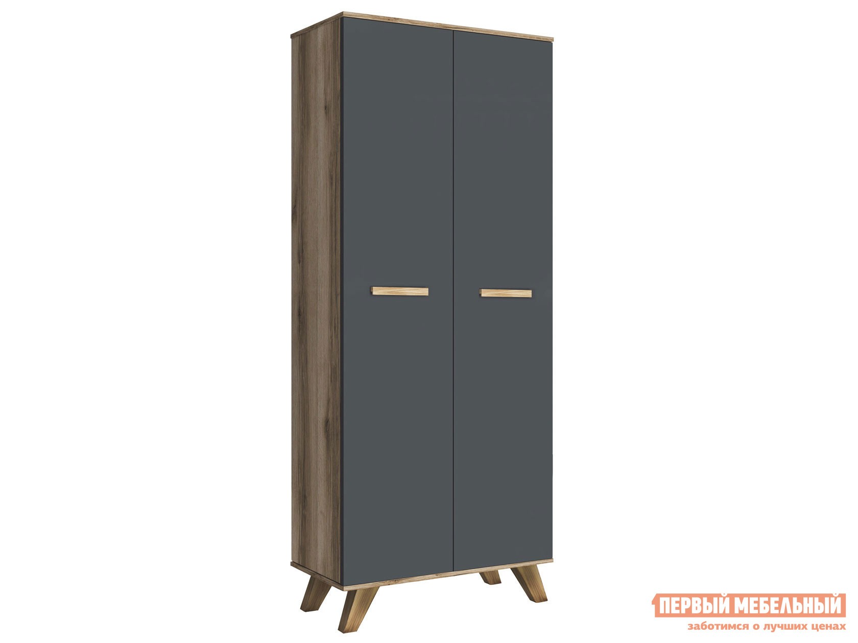 Распашной шкаф  Вега Скандинавия Дуб Каньон / Силк флай, 1940 мм