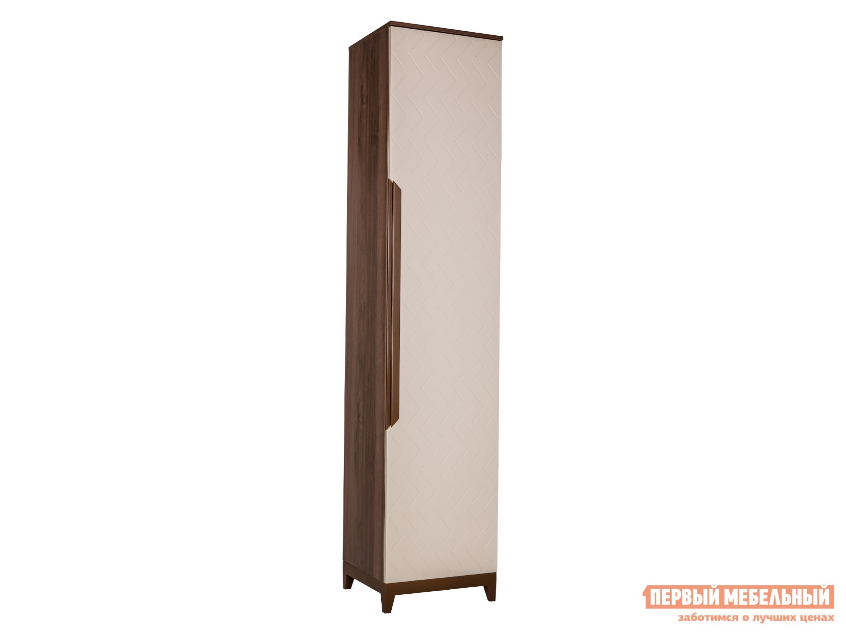 Распашной шкаф  Сканди Орех Табак / Бежевый