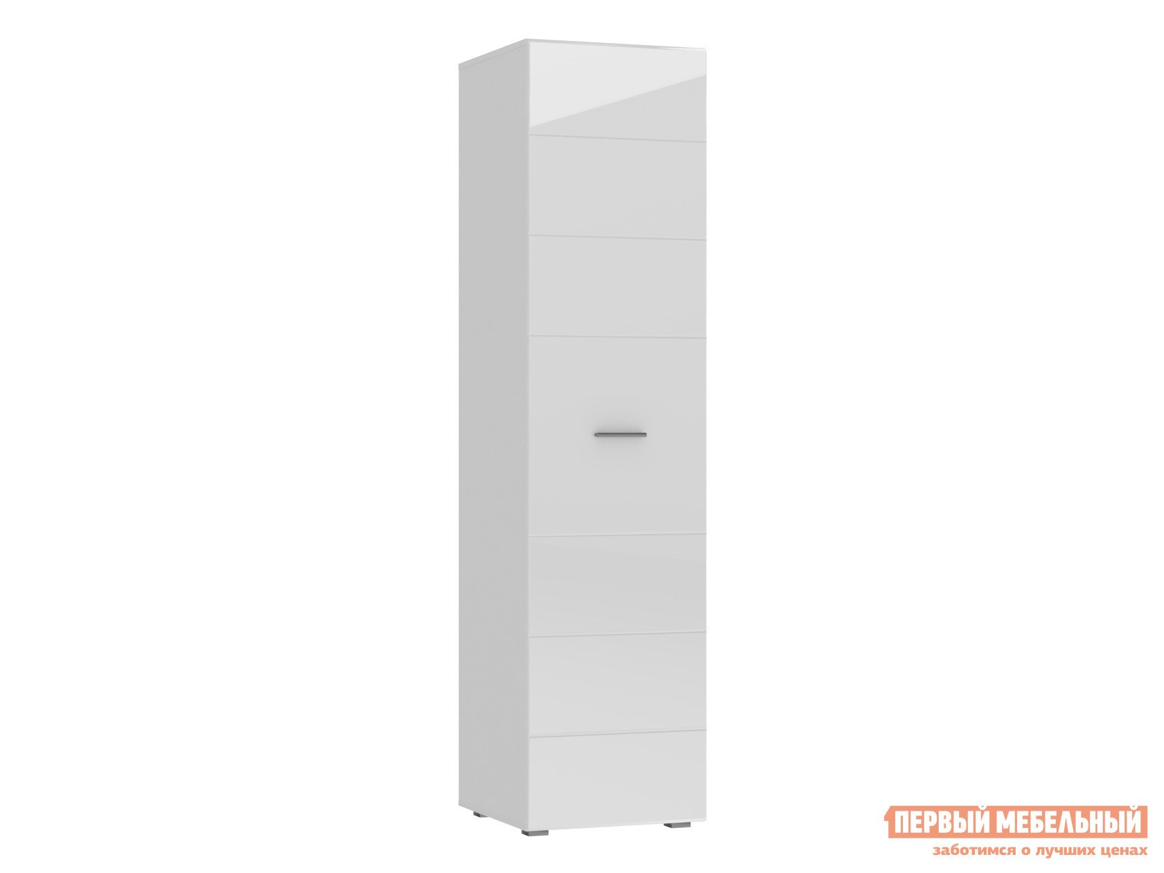 Распашной шкаф  Глосс Белый / Белый глянец, Без дополнительных полок