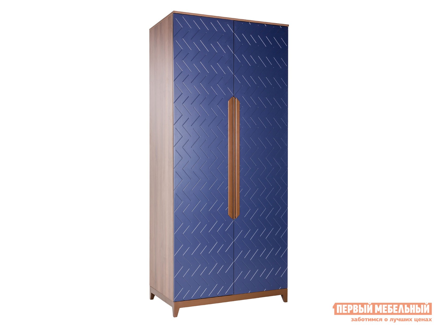 Распашной шкаф  Сканди Орех Табак / Сапфир