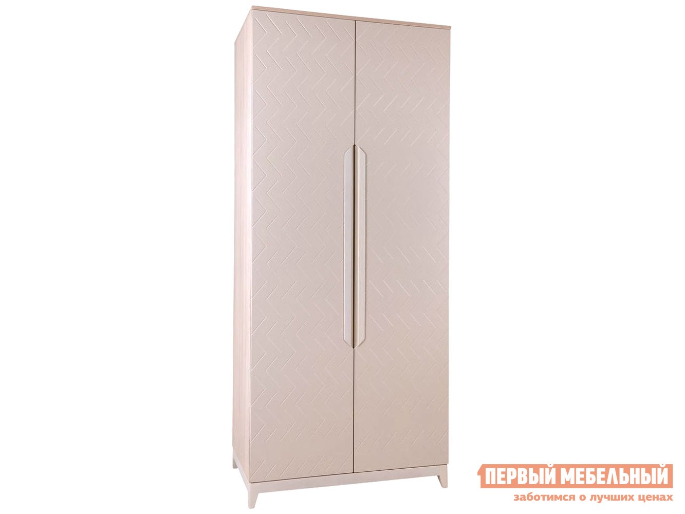 Распашной шкаф  Сканди Акация Лэйклэнд / Жемчужно-белый