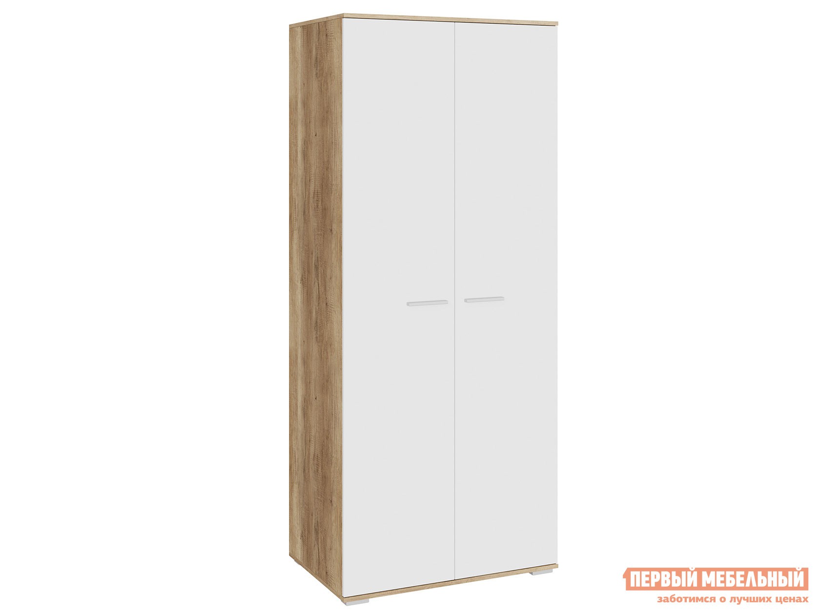 Распашной шкаф  Лейла Дуб Каньон / Белый