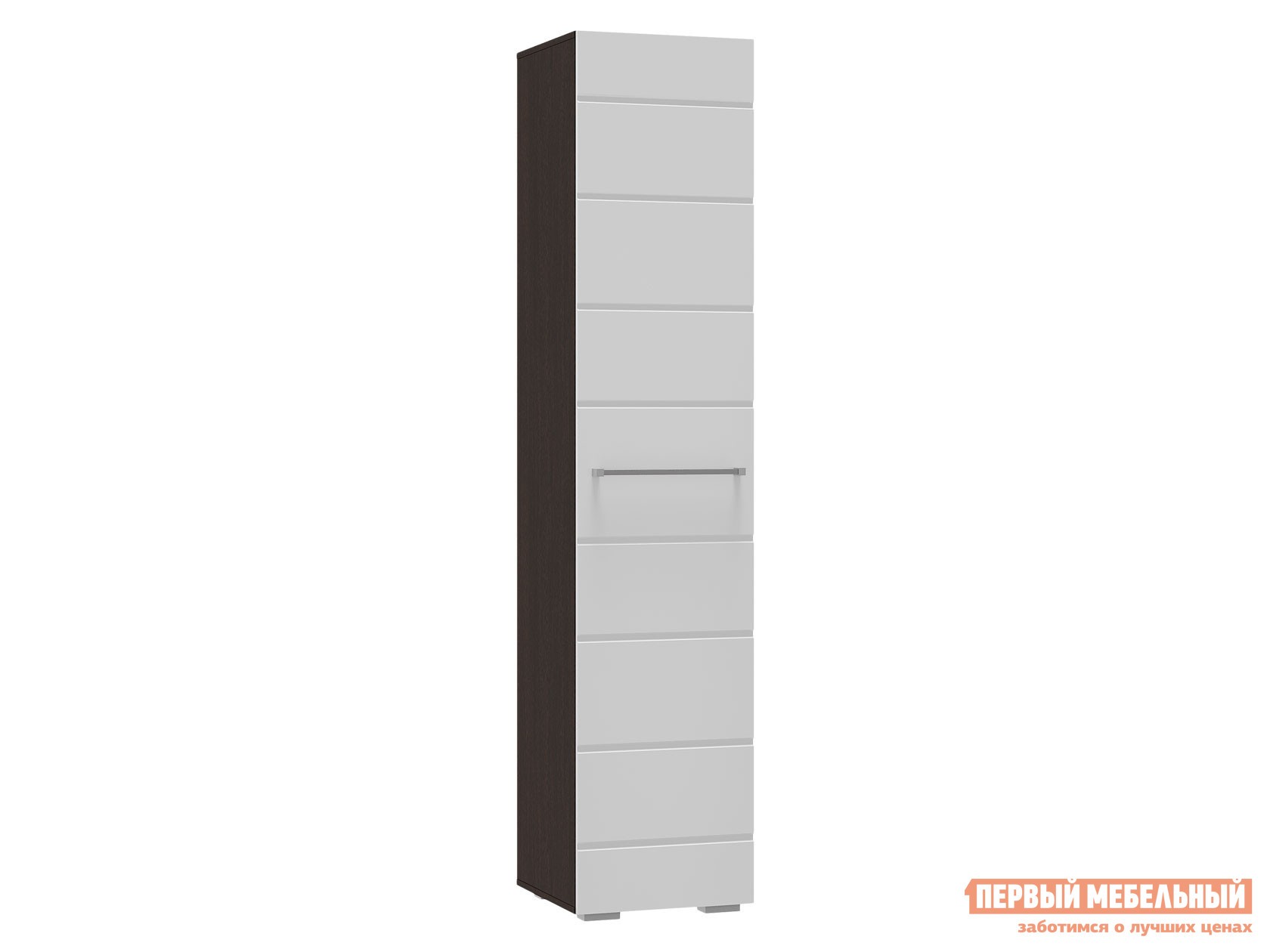 Распашной шкаф  Милан Венге / Белый глянец