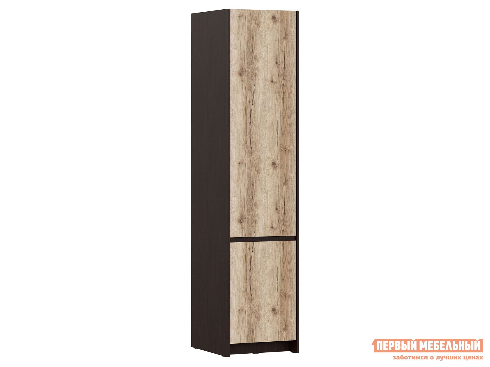 Распашной шкаф  Прага Дуб Венге / Дуб Делано, С дополнительными полками