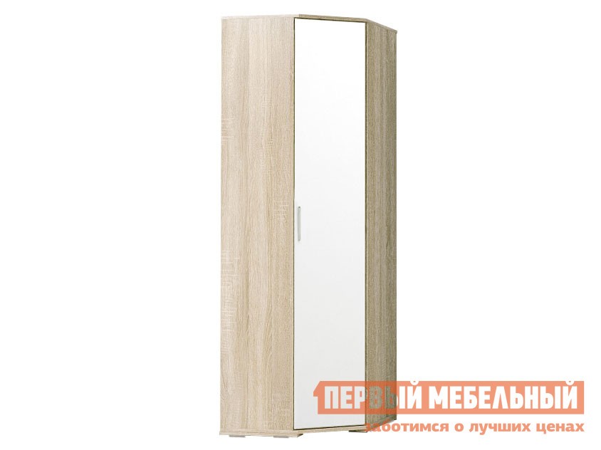 Распашной шкаф  Белладжио Дуб Сонома / Белый