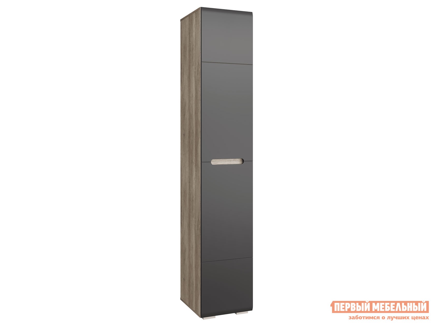 Распашной шкаф  Наоми Дуб Каньон / Графит нубук