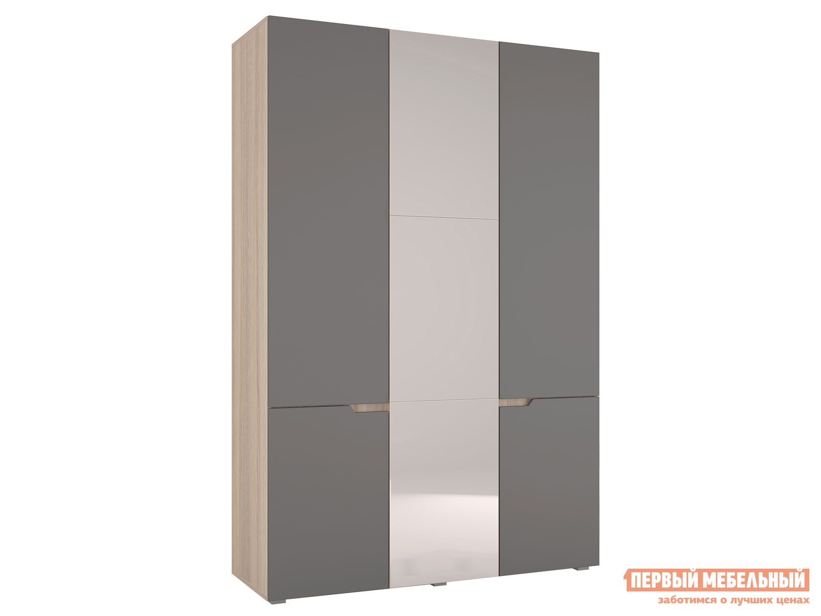 Распашной шкаф  Анталия Дуб Сонома / Графит Софт