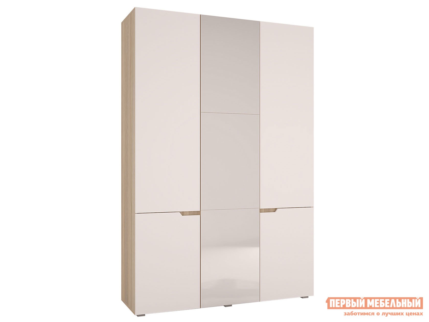 Распашной шкаф  Анталия Дуб Сонома / Белый Софт