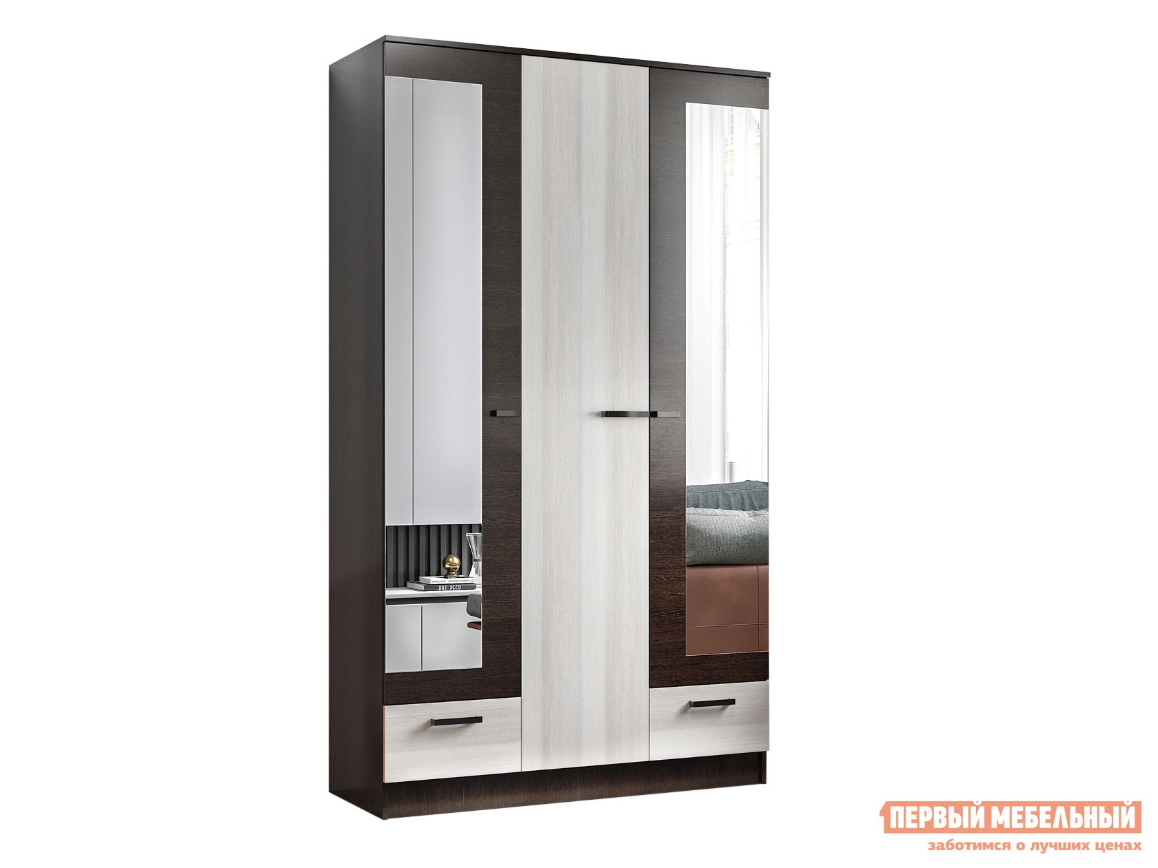 Распашной шкаф  Адель Венге / Лоредо