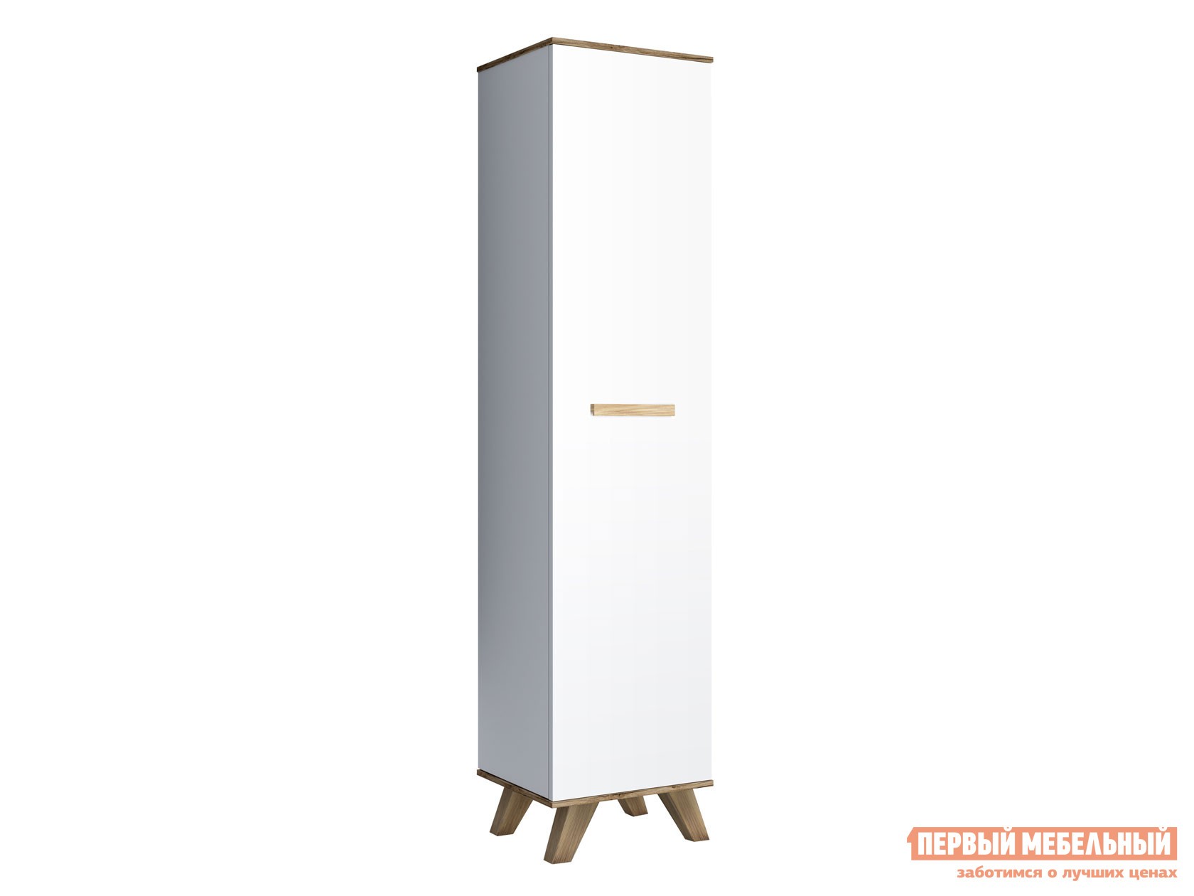 Распашной шкаф  Вега Скандинавия Дуб Каньон / Белый / Белый глянец, 1940 мм