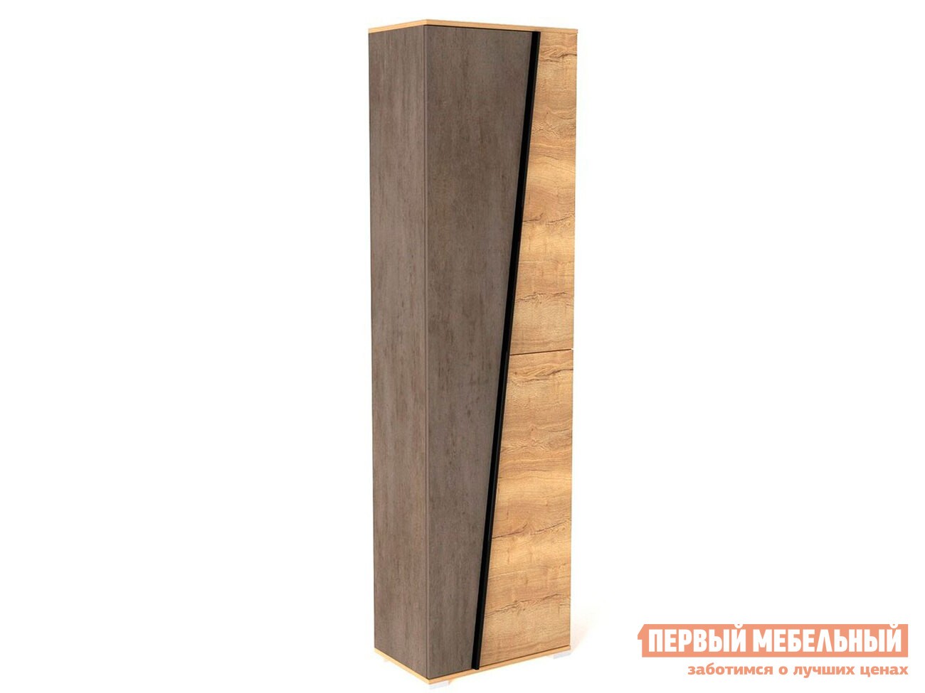 Распашной шкаф  Стреза Дуб Галифакс / Бетон Чикаго