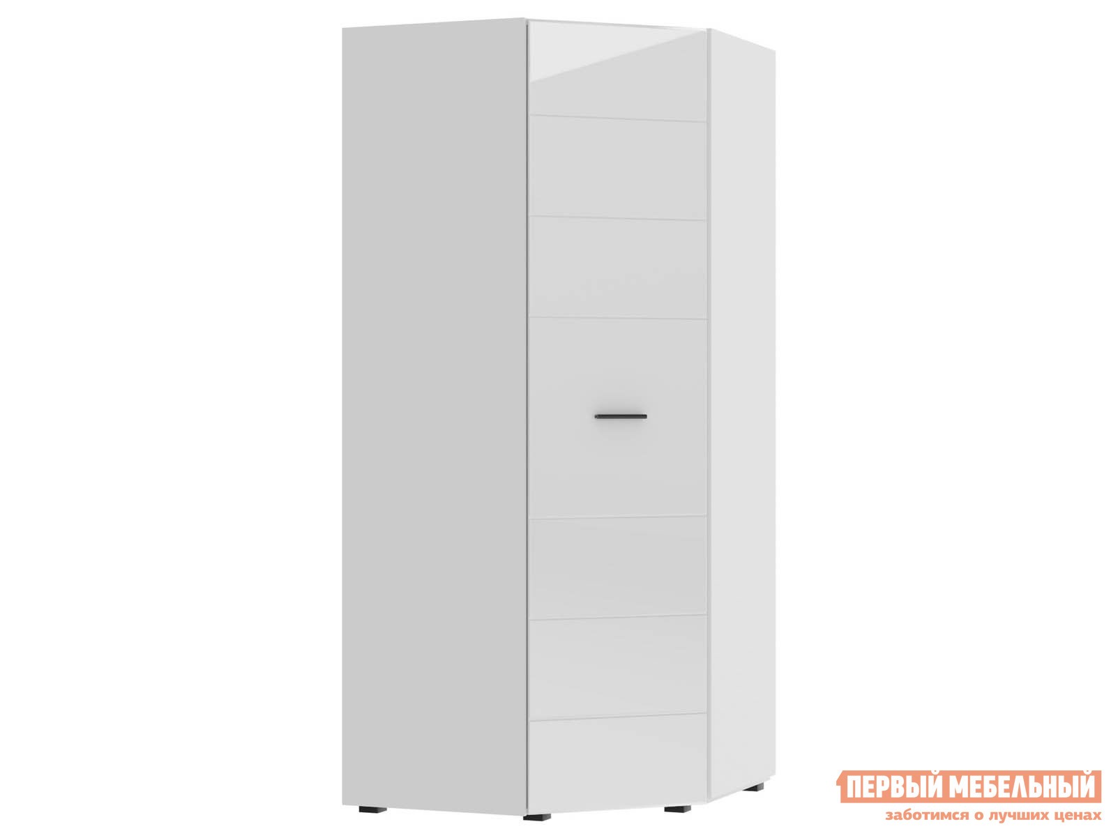 Распашной шкаф  Глосс Белый / Белый глянец, Большой