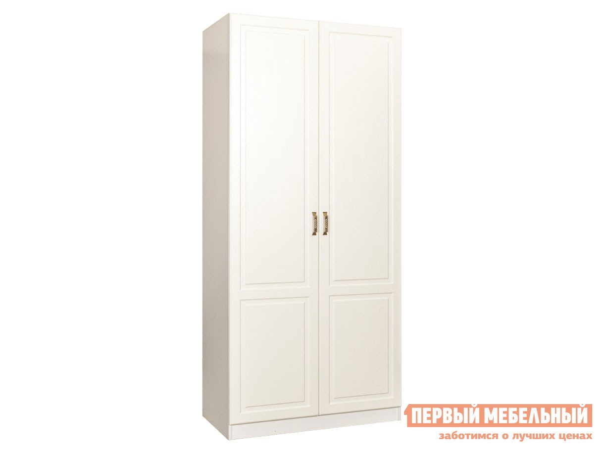 Распашной шкаф  Ливерпуль Ясень Ваниль / Белый, Без карниза