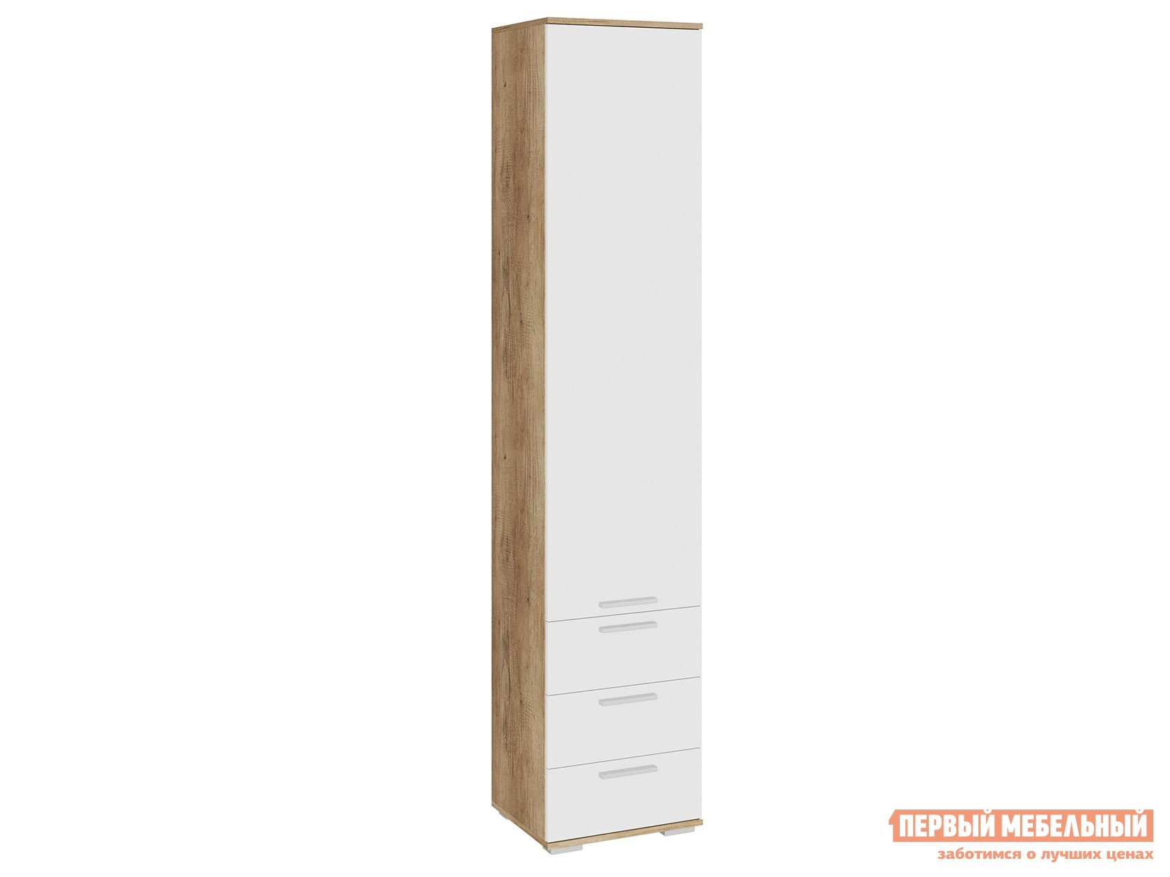 Распашной шкаф  Лейла Дуб Каньон / Белый