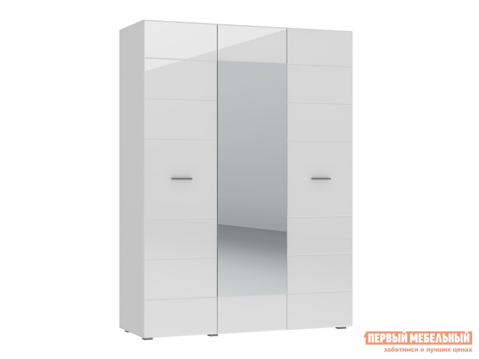 Распашной шкаф  Глосс Белый / Белый глянец