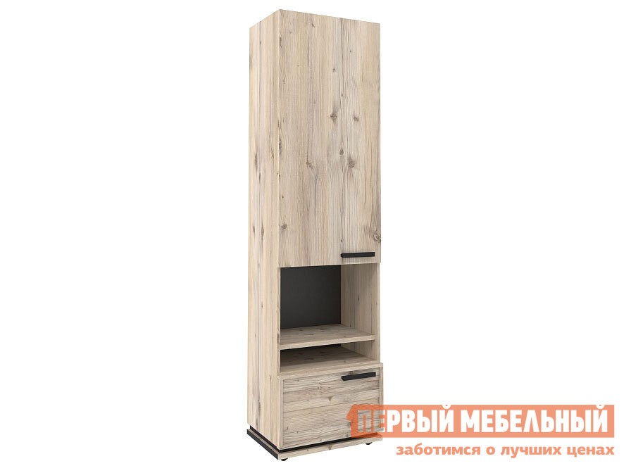 Распашной шкаф  Натура Гаскон Пайн / Черный