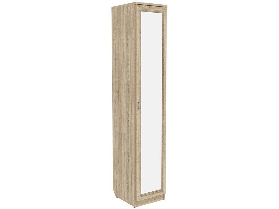 Распашной шкаф  Мерлен 105 Дуб Сонома, С зеркалом
