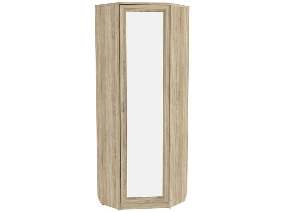 Распашной шкаф  Мерлен Дуб Сонома, С зеркалом