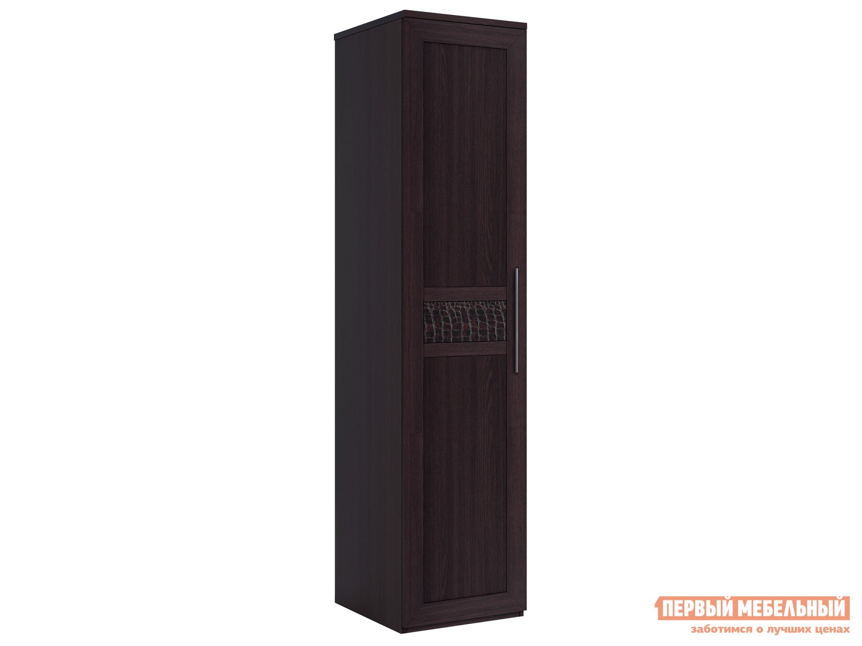 Распашной шкаф  Парма Венге / Искусственная кожа caiman