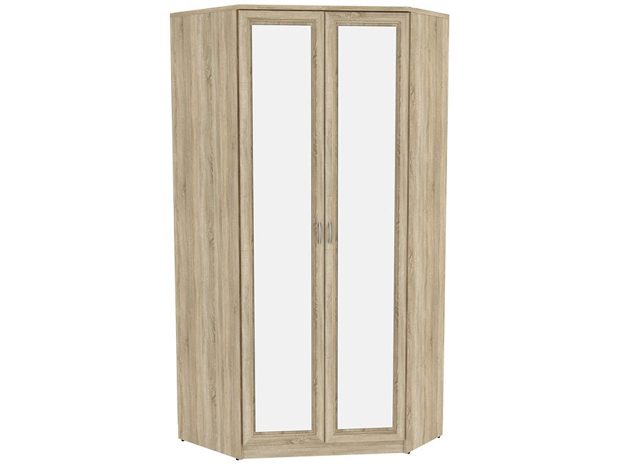 Распашной шкаф  Мерлен 403 Дуб Сонома, С зеркалом