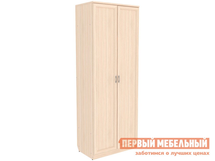 Распашной шкаф  Мерлен 100 Молочный дуб, Без зеркала