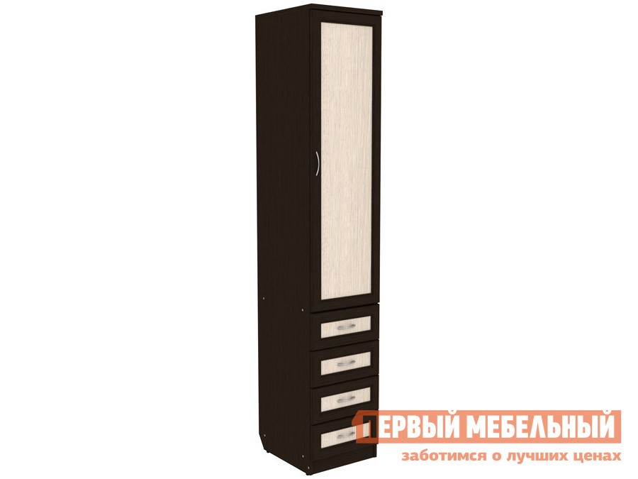 Распашной шкаф  Мерлен 104 Венге / Дуб Атланта