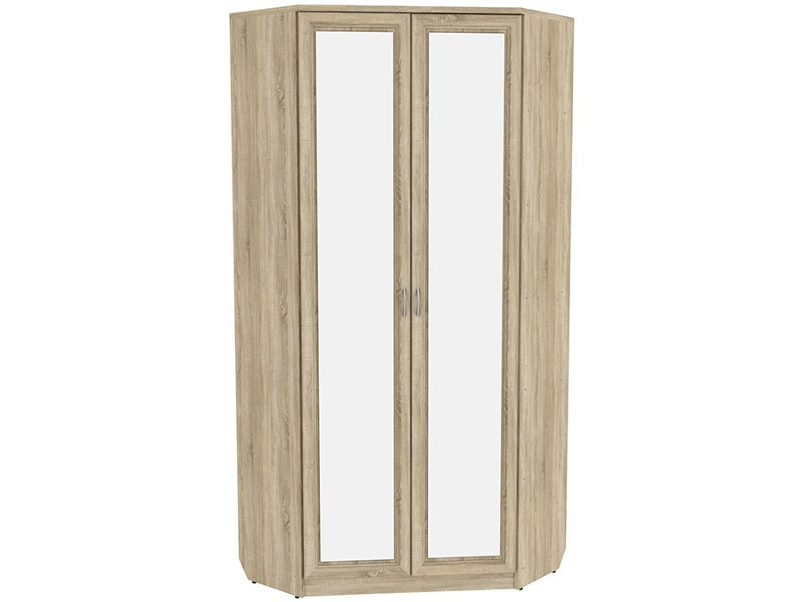 Распашной шкаф  Мерлен 401 Дуб Сонома, С зеркалом