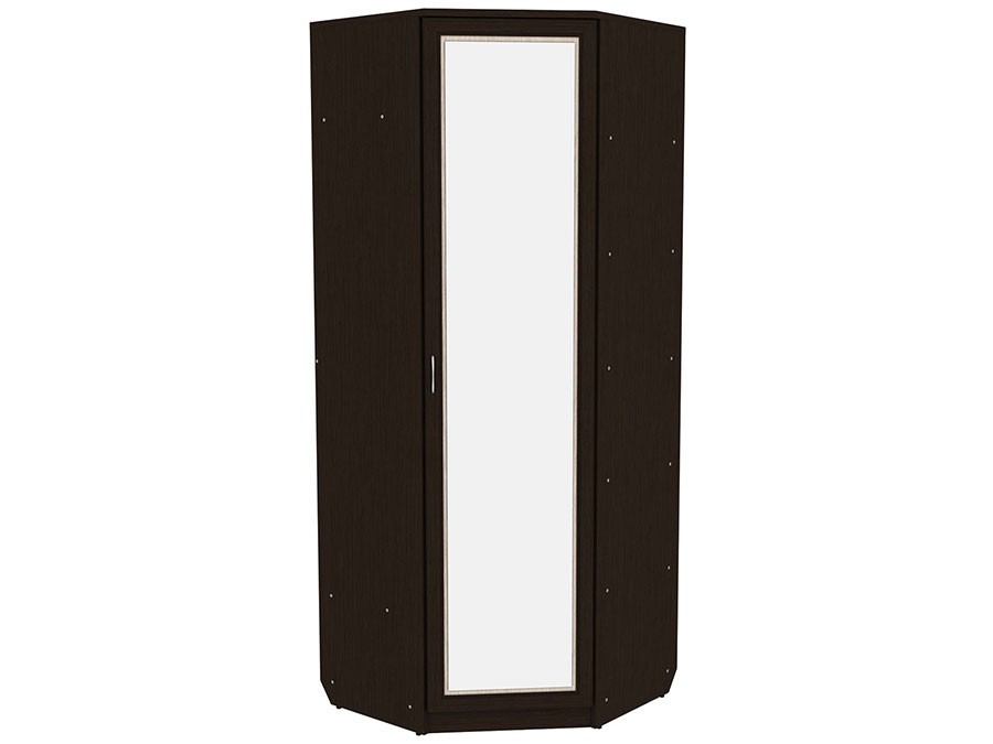 Распашной шкаф  Мерлен 400 Венге / Дуб Атланта, С зеркалом