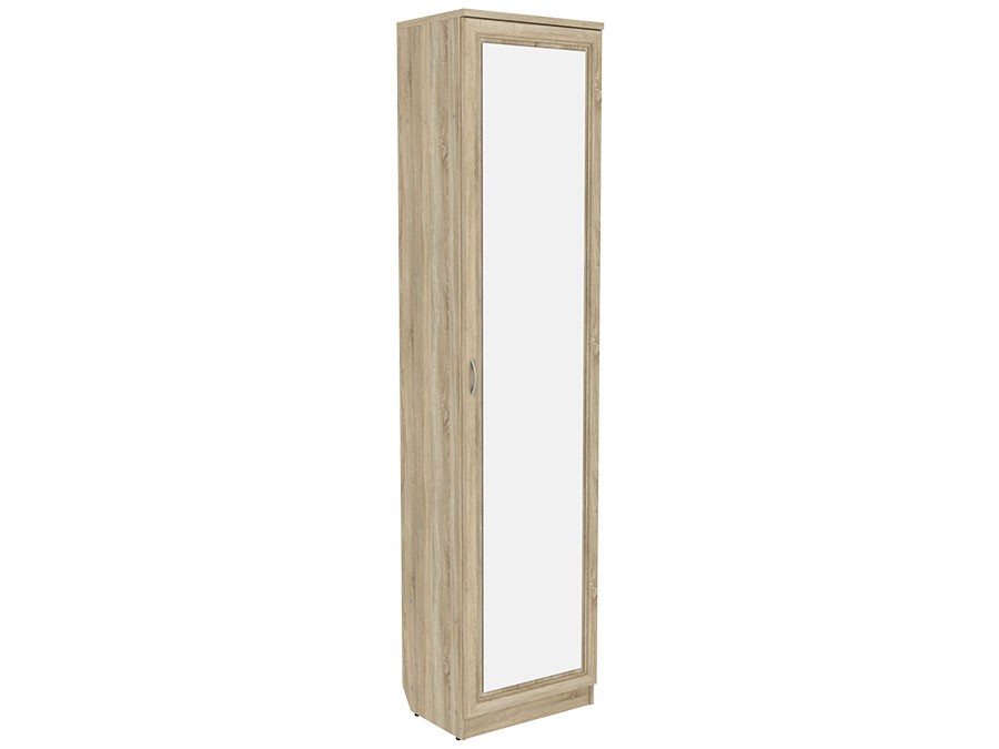 Распашной шкаф  Мерлен Дуб Сонома, С зеркалом