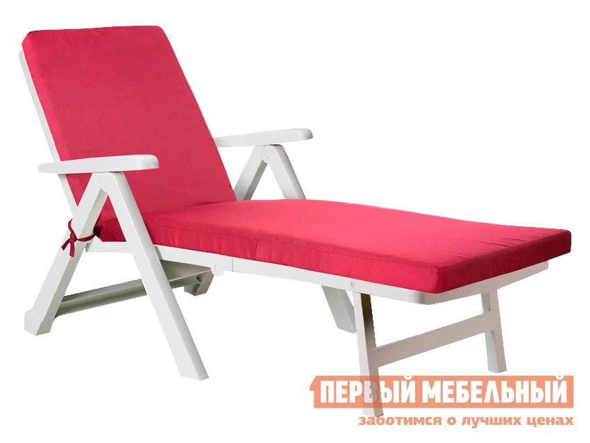 Матрас для шезлонга  Темп Бордовый