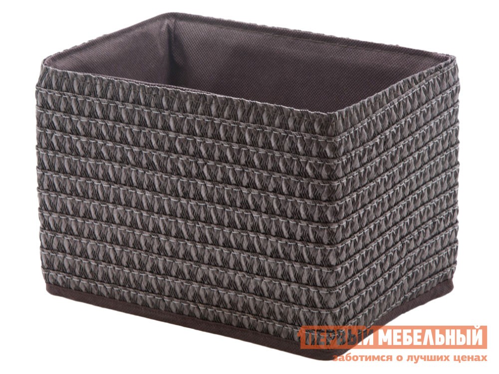 Корзина для хранения  Плетение Коричневый, полипропилен / Коричневый, ткань