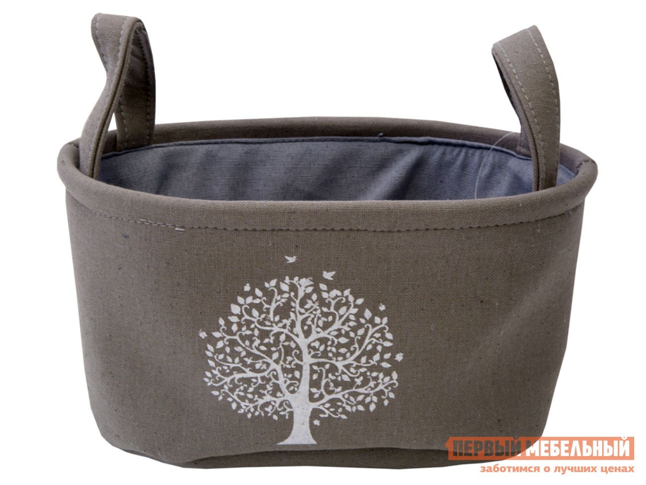 Корзина для хранения  Сад Серый, хлопковый шнур, M