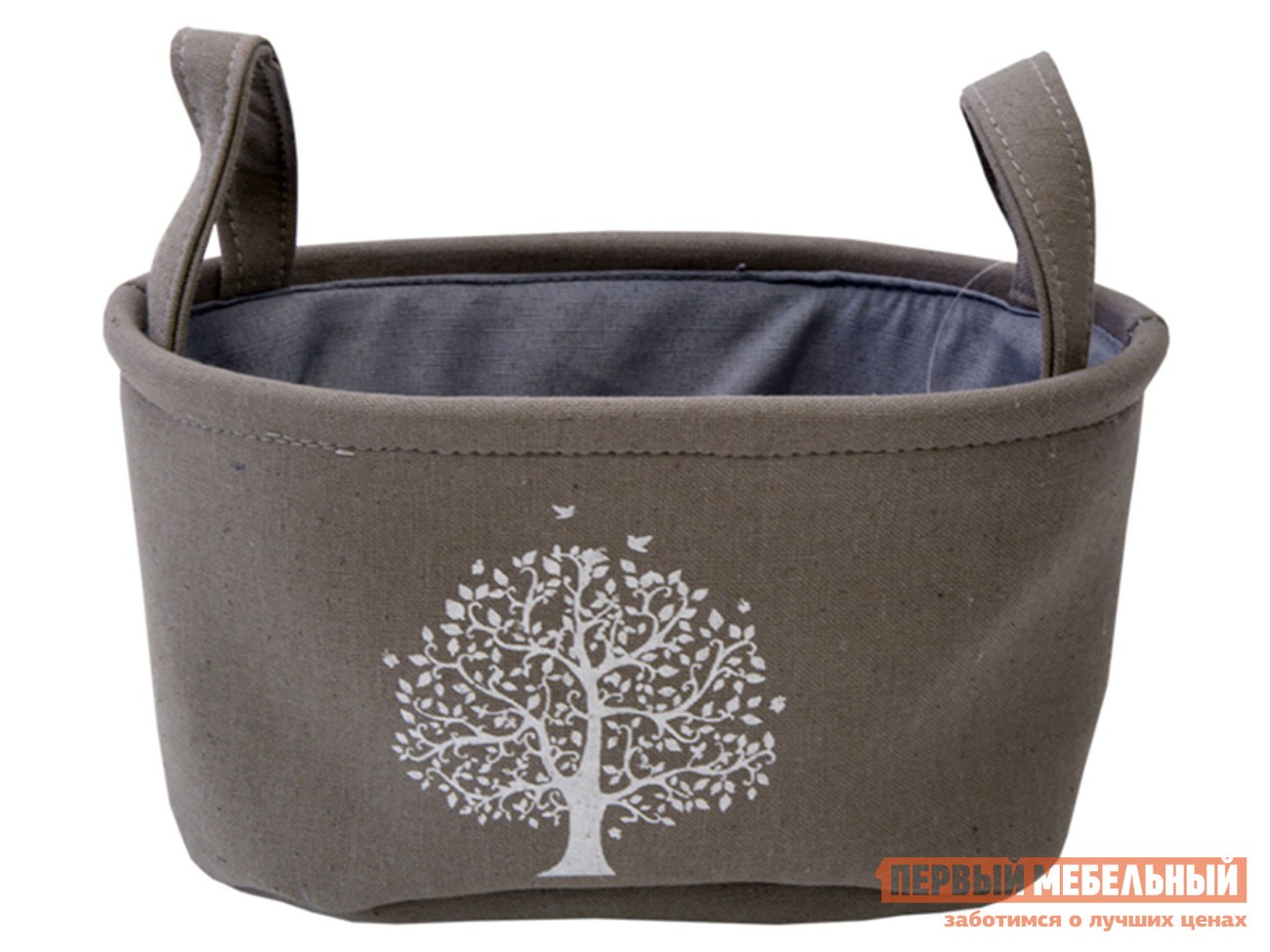Корзина для хранения  Сад Серый, хлопковый шнур, L