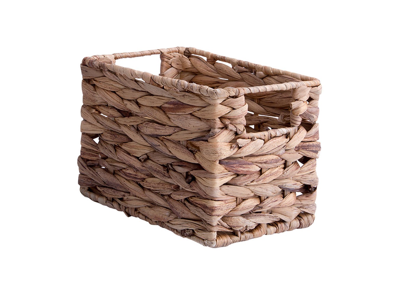 Корзина для хранения  Золотистый колос Песочный, водный гиацинт, S