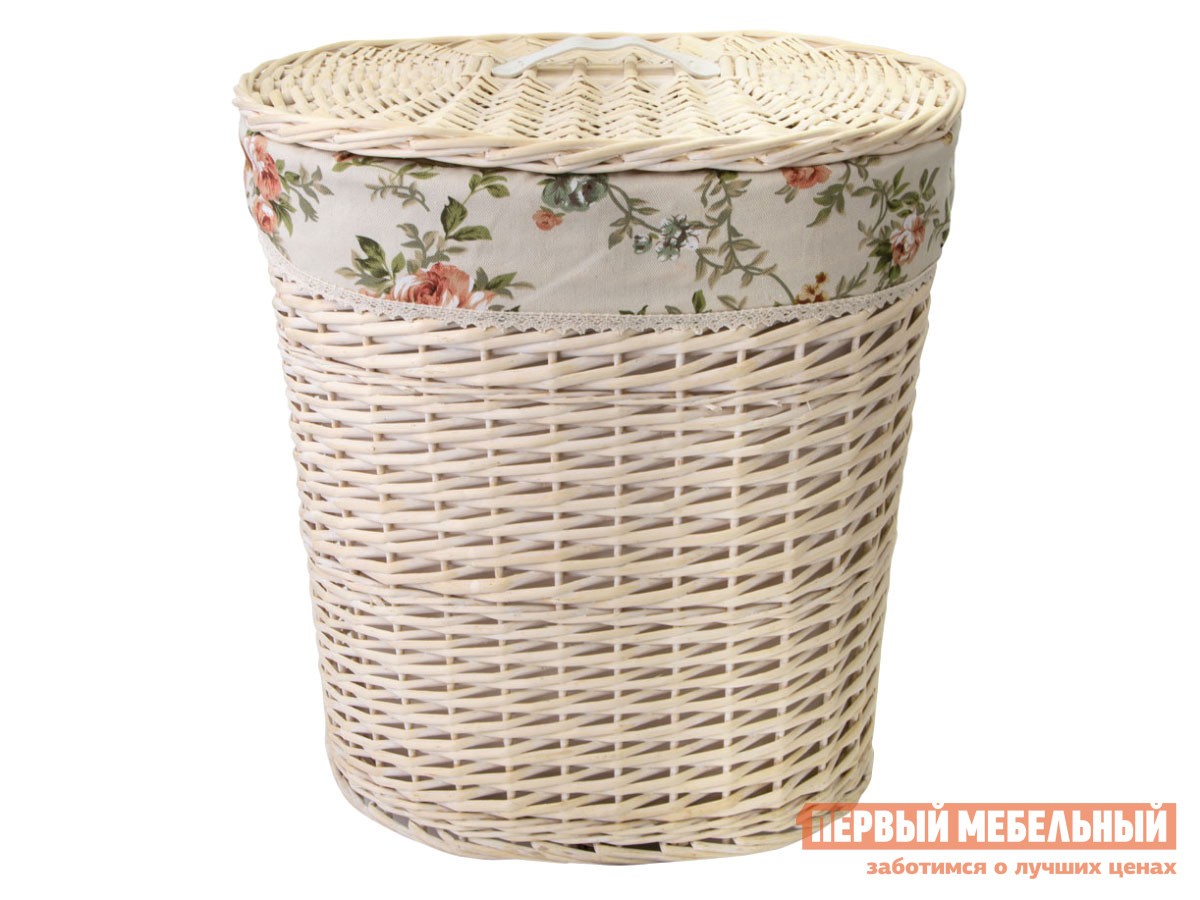 Корзина для хранения  Розы Ивовая лоза / Розы, ткань, L