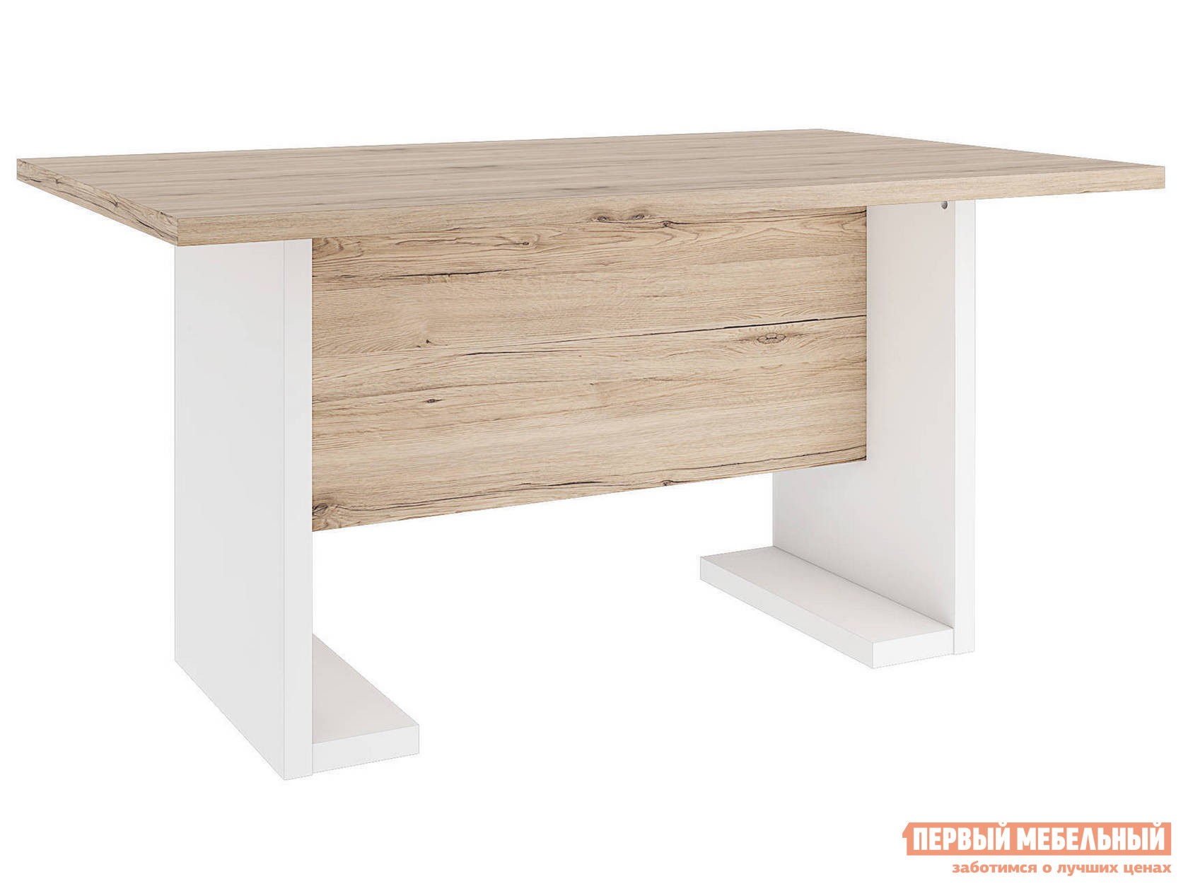Кухонный стол  Оксфорд Дуб Санремо / Белый