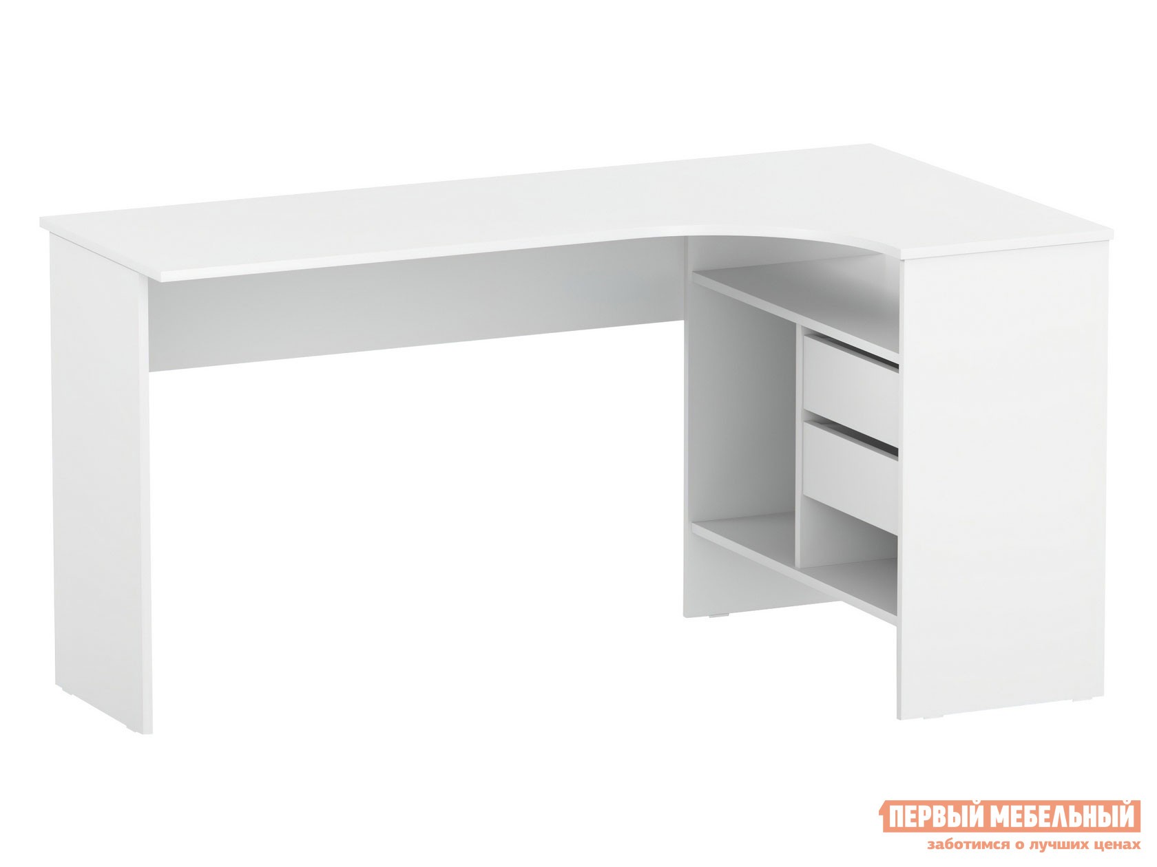 Письменный стол  СПм-25 Белый, Правая