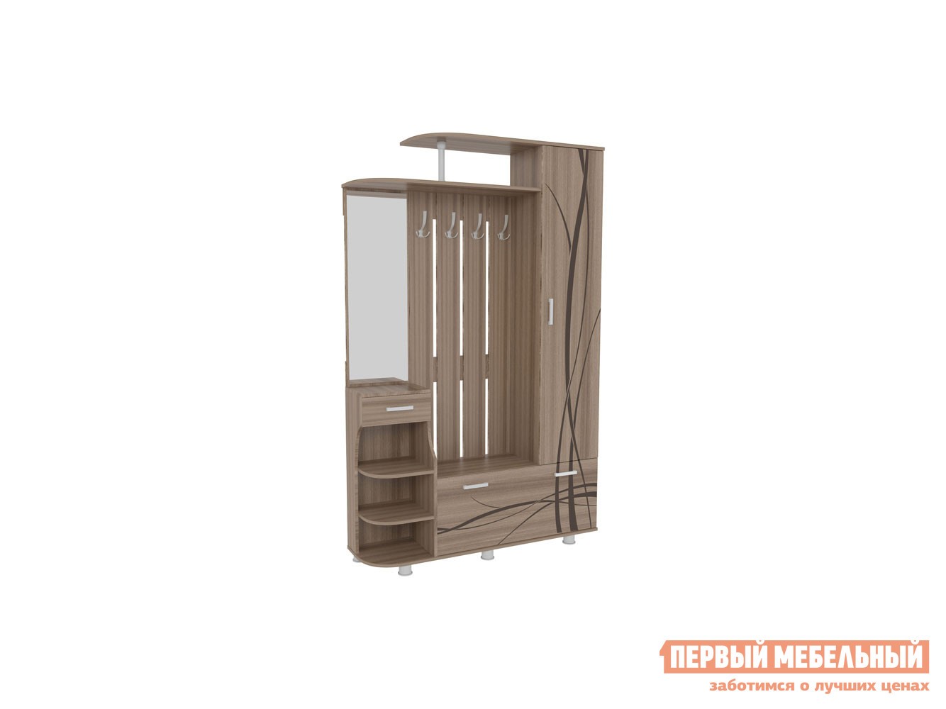 Прихожая  Барселона Ясень Шимо темный