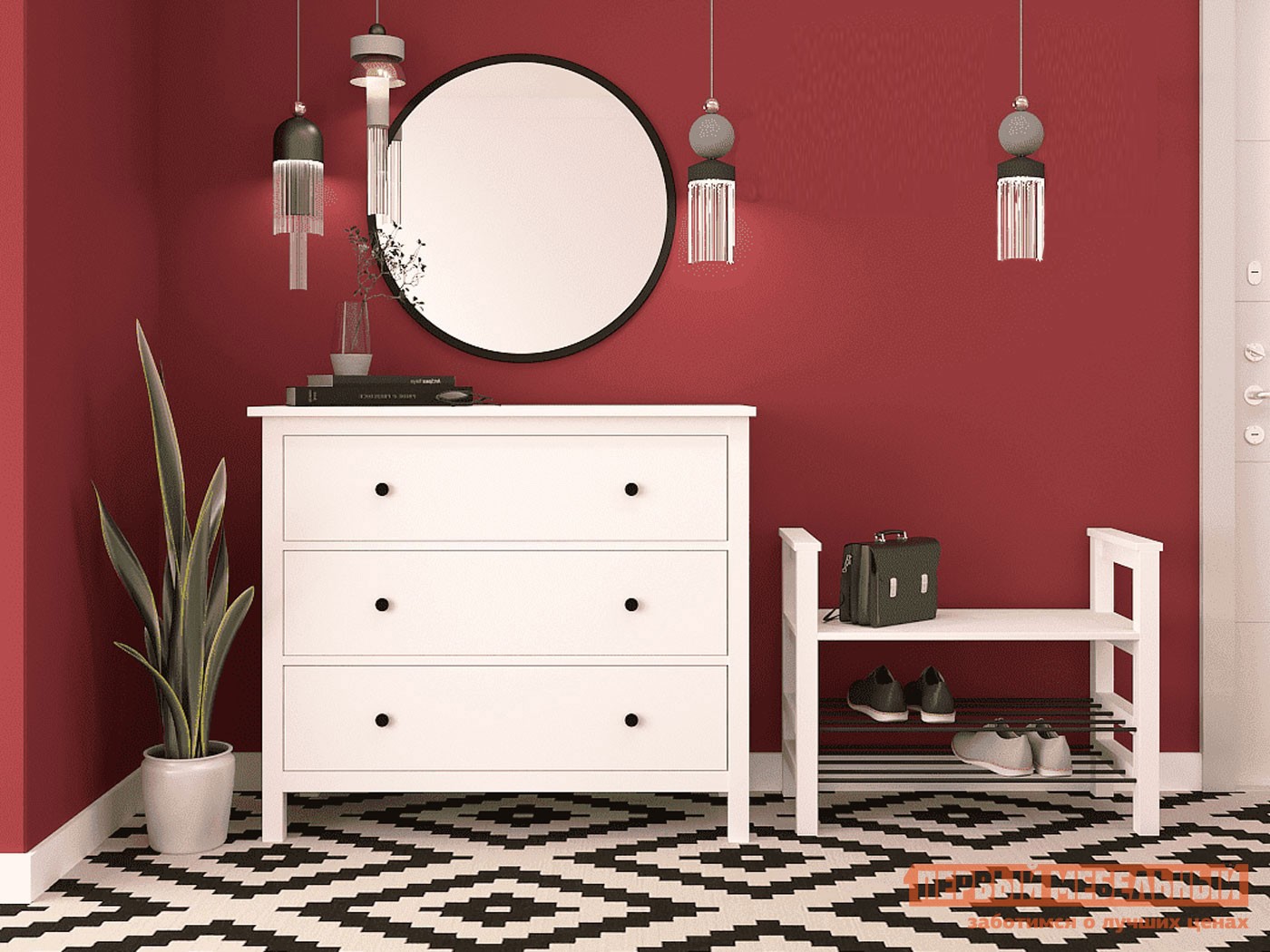 Прихожая  Хемнэс Белый