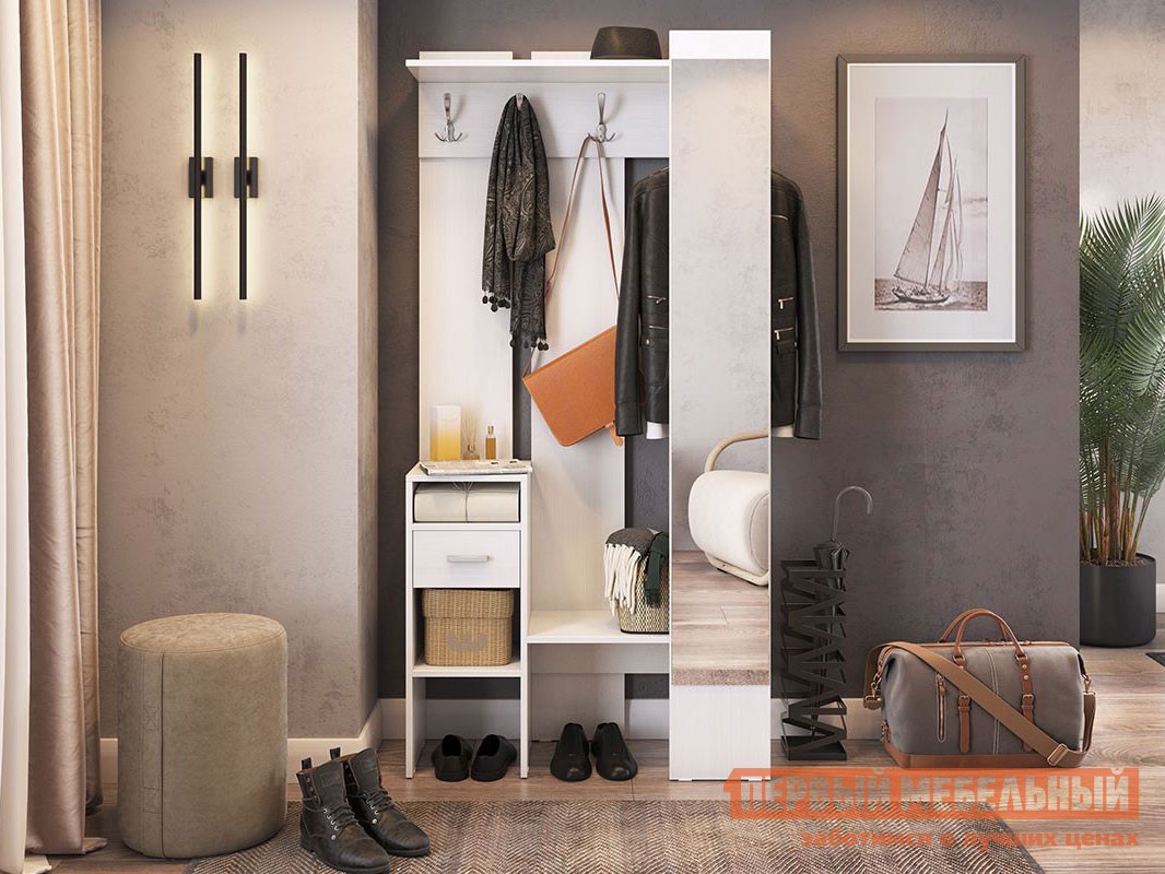 Прихожая  Агата Белый Рамух