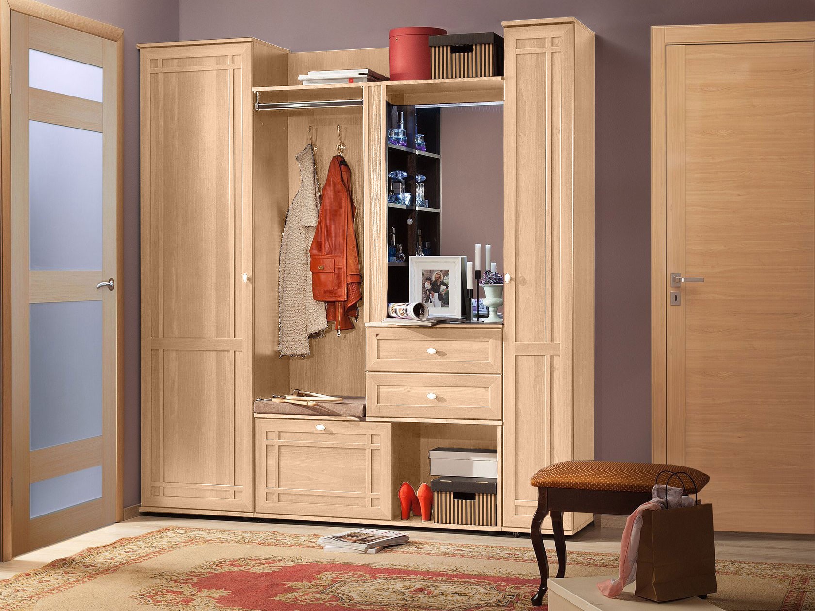 Прихожая  Шерлок Дуб Сонома, Левая