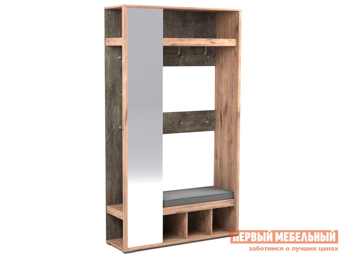 Прихожая  Денвер Дуб Веллингтон / Камень темный