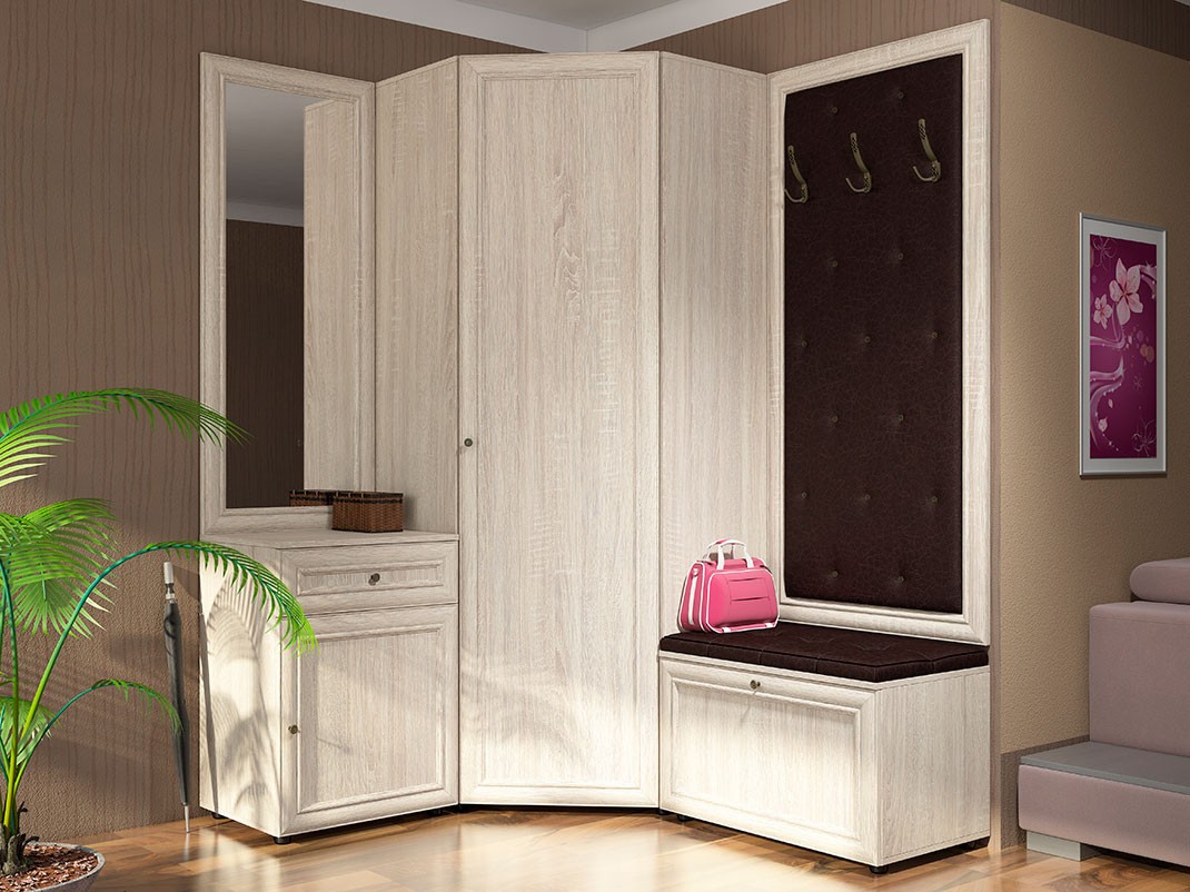 Прихожая  Оскар Дуб Сонома светлый