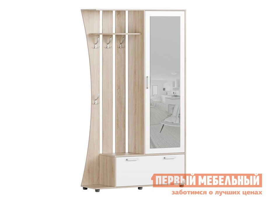 Прихожая  Домино Дуб Сонома / Белый