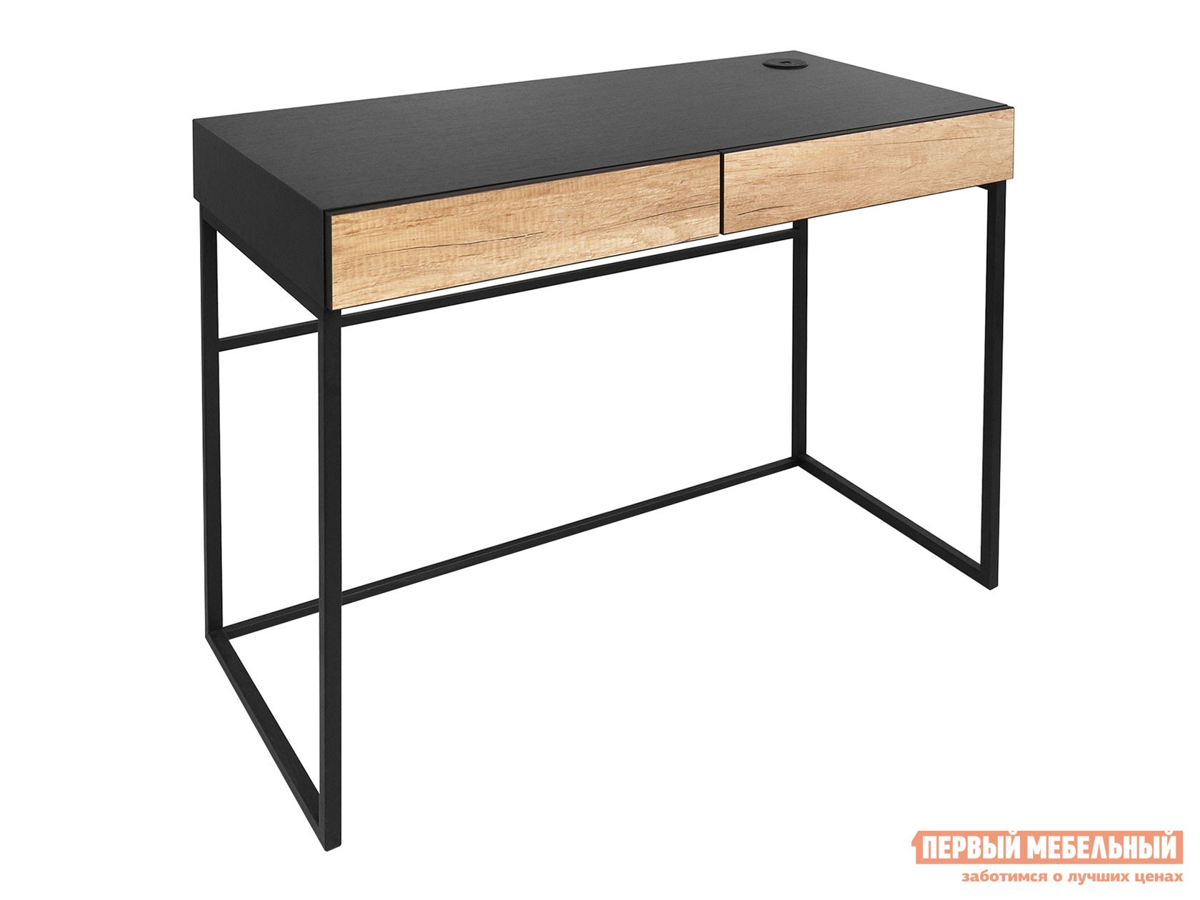 Письменный стол  MD 708 Черный / Дуб Каньон / Черный, металл