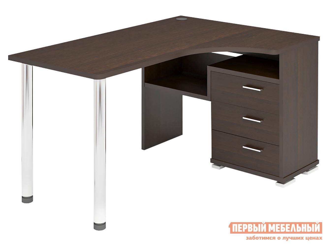 Компьютерный стол  СР-132С Венге, Цвет, Правая, 1400 мм