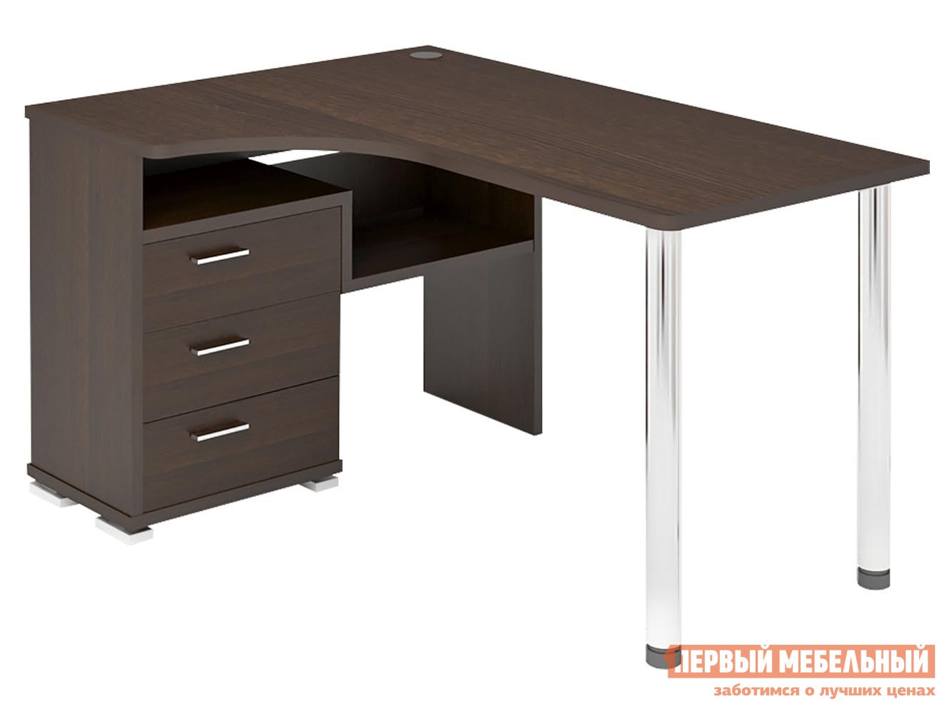 Компьютерный стол  СР-132С Венге, Цвет, Левая, 1300 мм